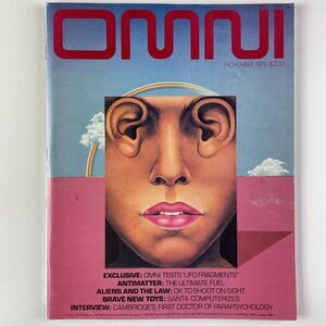Vintage Omni Magazine November 1979 UFO Aliens Science Fiction Sci-Fi